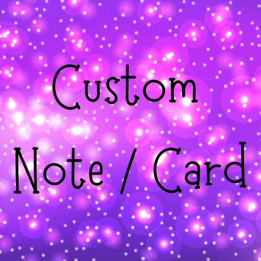 Add a Custom Note/Card to my Package